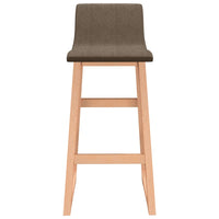 Thumbnail for Barhocker 2 Stk. Braun Stoff
