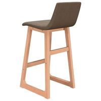 Thumbnail for Barhocker 2 Stk. Braun Stoff