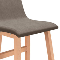Thumbnail for Barhocker 2 Stk. Taupe Stoff