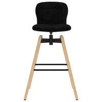 Thumbnail for Drehbare Barstühle 2 Stk. Schwarz Stoff