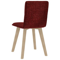 Thumbnail for Esszimmerstühle 4 Stk. Weinrot Stoff