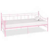 Thumbnail for Tagesbett-Rahmen Rosa Metall 90×200 cm