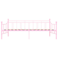 Thumbnail for Tagesbett-Rahmen Rosa Metall 90×200 cm