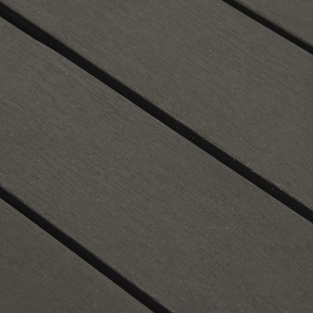 3-tlg. Garten-Lounge-Set Kunststoff Anthrazit