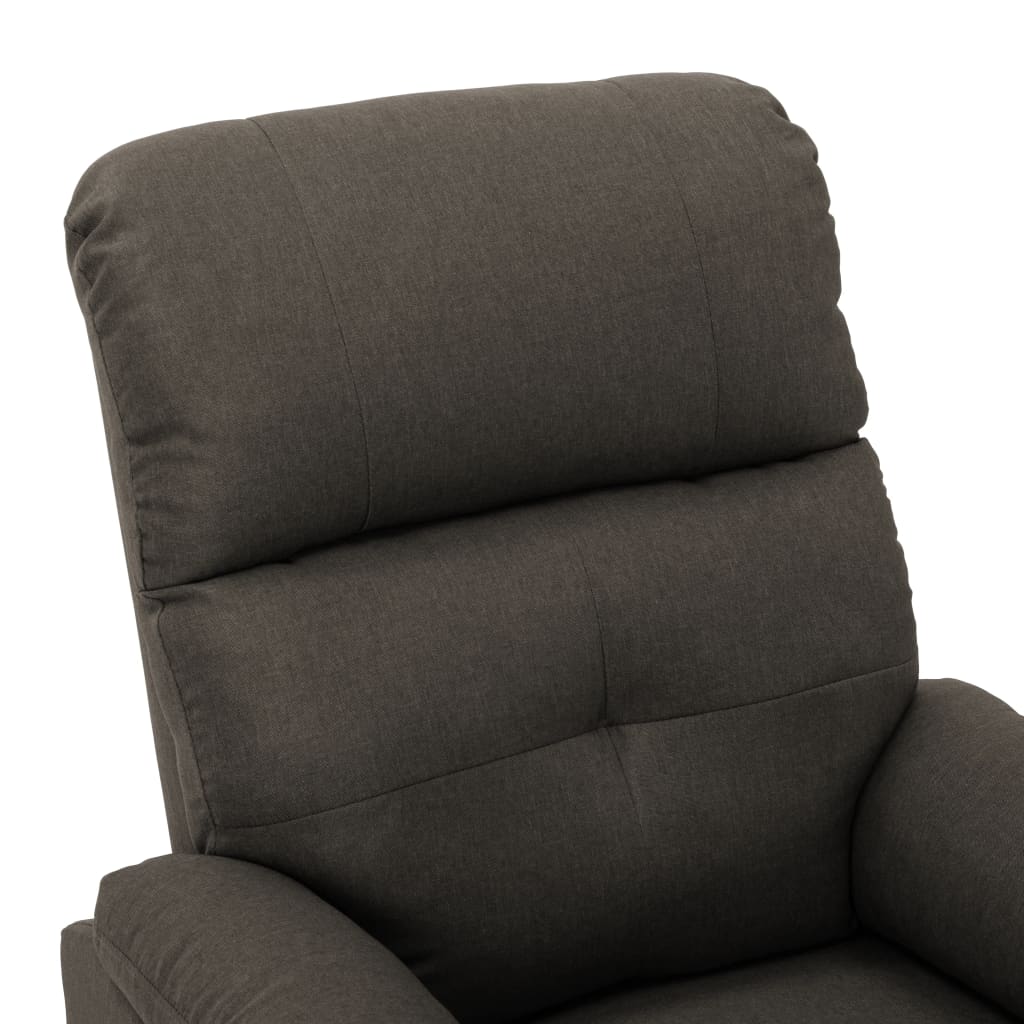 Massagesessel Taupe Stoff