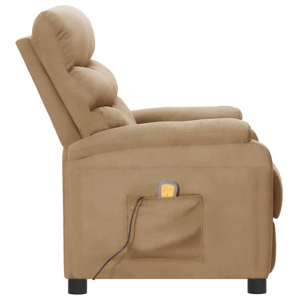 Massagesessel Cappuccino-Braun Kunstleder