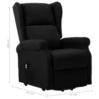 Thumbnail for Aufstehsessel Schwarz Stoff