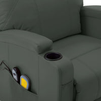 Thumbnail for Massagesessel mit Aufstehhilfe Anthrazit Kunstleder