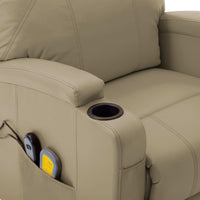 Thumbnail for Massagesessel mit Aufstehhilfe Cappuccino-Braun Kunstleder