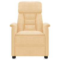 Thumbnail for Massagesessel Creme Wildleder-Optik