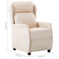 Thumbnail for Relaxsessel Creme Stoff