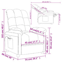 Thumbnail for Massagesessel Dunkelgrün Stoff