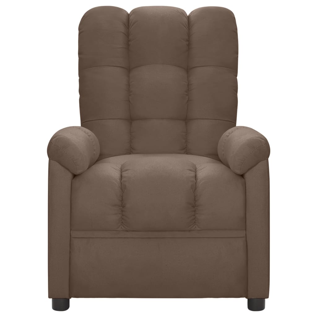 Massagesessel Taupe Stoff