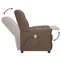 Thumbnail for Massagesessel Taupe Stoff