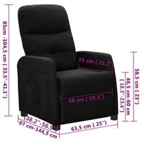 Thumbnail for Relaxsessel Schwarz Stoff