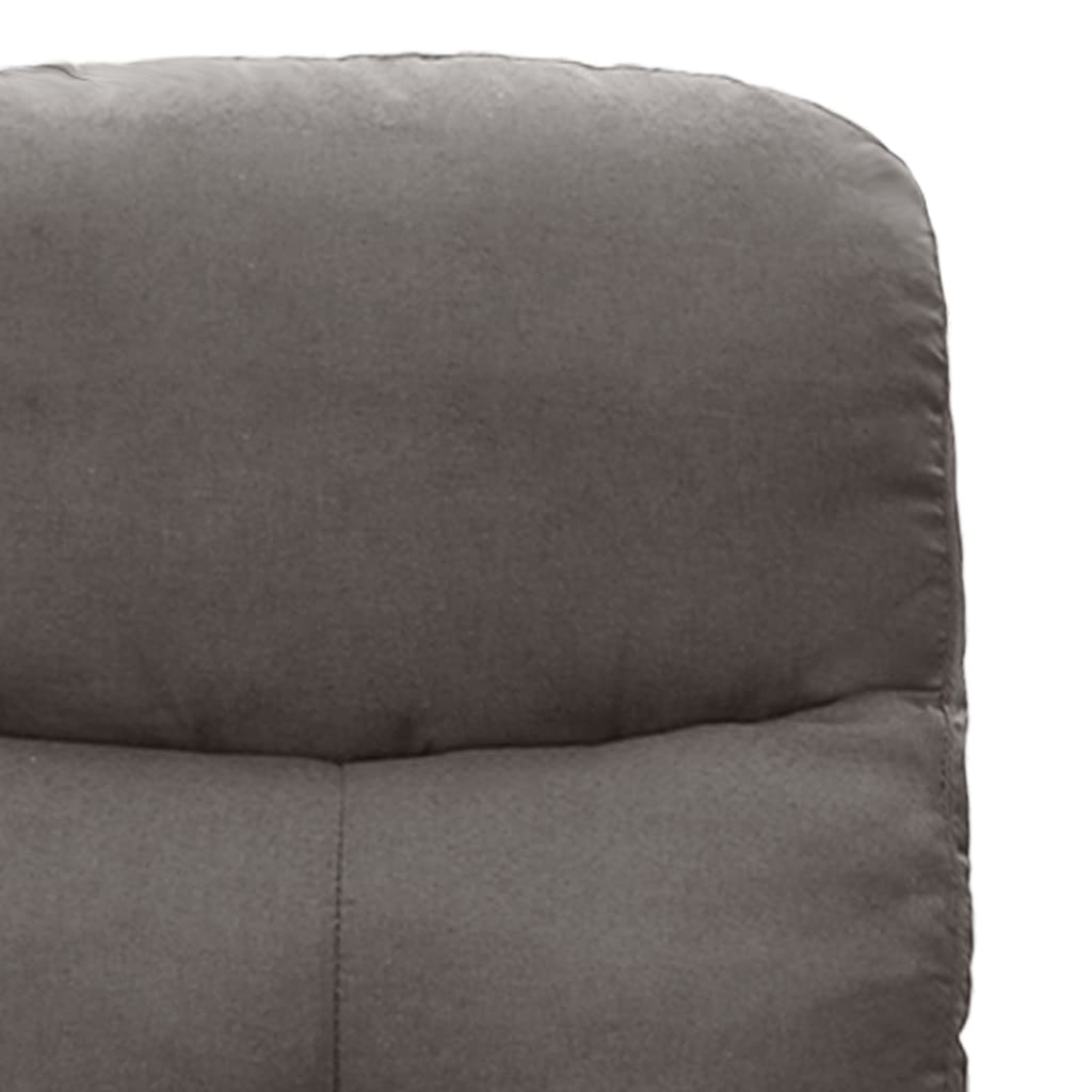 Massagesessel Hellgrau Stoff