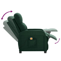 Thumbnail for Massagesessel Dunkelgrün Stoff