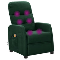 Thumbnail for Massagesessel Dunkelgrün Stoff