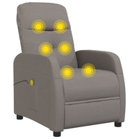 Thumbnail for Massagesessel Taupe Stoff