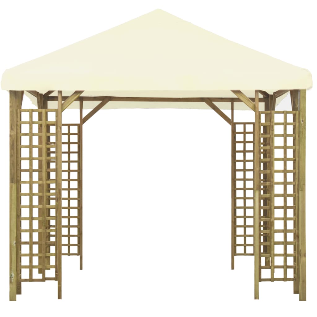Pavillon 3 x 3 m Cremeweiß