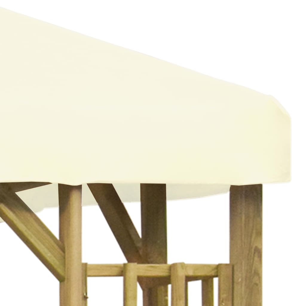 Pavillon 3 x 3 m Cremeweiß