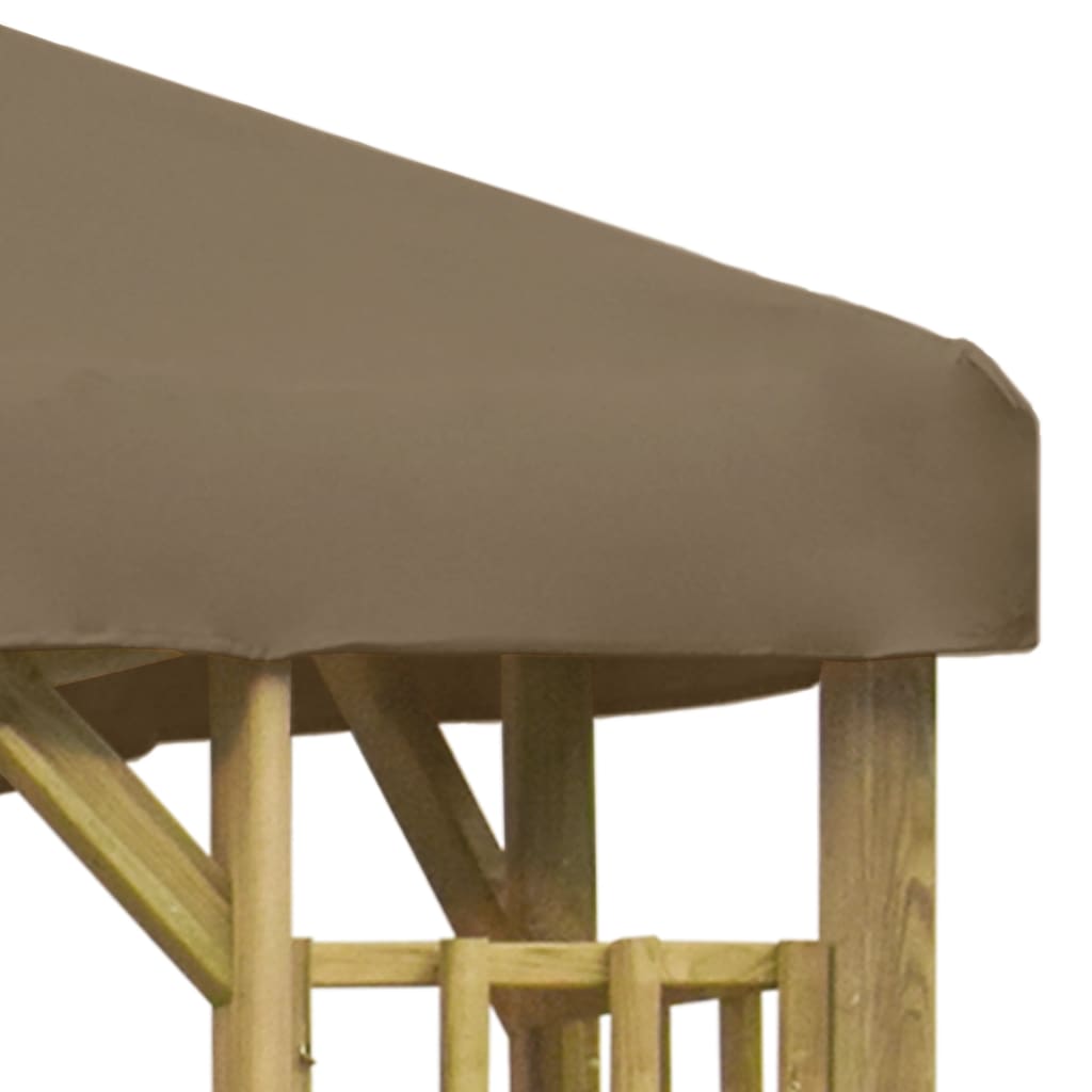 Pavillon 3 x 3 m Taupe