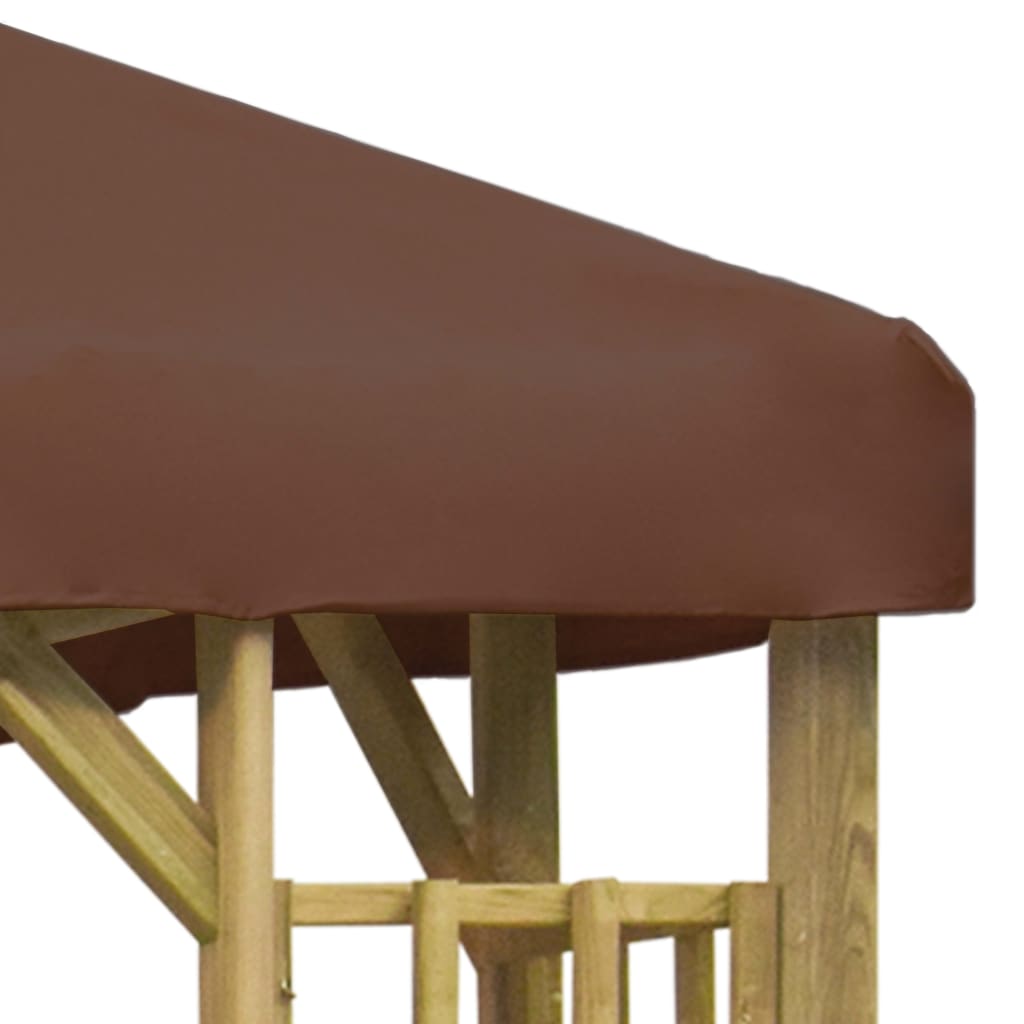 Pavillon 3 x 3 m Braun