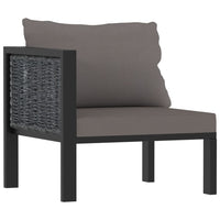 Thumbnail for 2-Sitzer-Sofa mit Auflage Anthrazit Poly Rattan