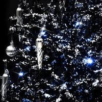 Thumbnail for Schneiender Weihnachtsbaum mit Schirmfuß Schwarz 140 cm PVC