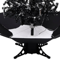Thumbnail for Schneiender Weihnachtsbaum mit Schirmfuß Schwarz 140 cm PVC