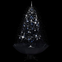Thumbnail for Schneiender Weihnachtsbaum mit Schirmfuß Schwarz 190 cm PVC