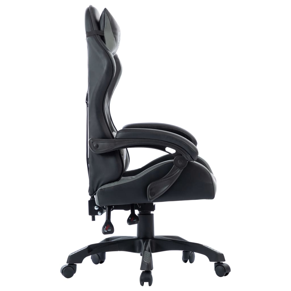 Gaming-Stuhl Grau Kunstleder