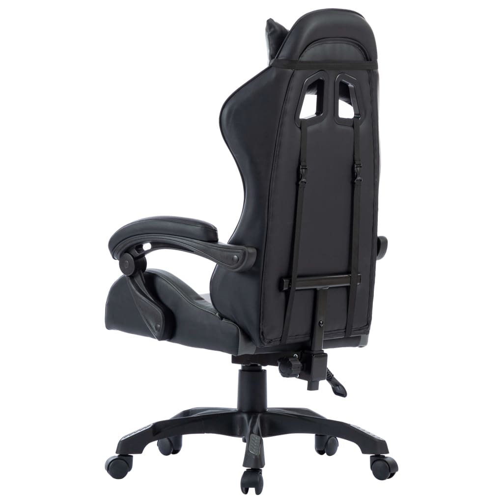 Gaming-Stuhl Grau Kunstleder