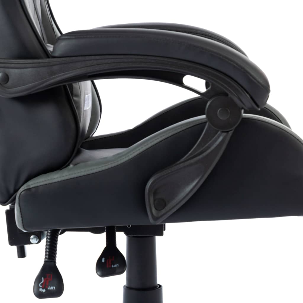 Gaming-Stuhl Grau Kunstleder