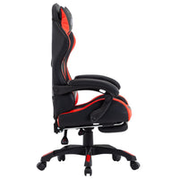 Thumbnail for Gaming-Stuhl mit Fußstütze Rot und Schwarz Kunstleder