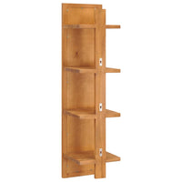 Thumbnail for Wandspiegel mit Regalen 30×30×120 cm Teak Massivholz