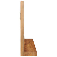 Thumbnail for Wandspiegel mit Regal 60×12×40 cm Teak Massivholz