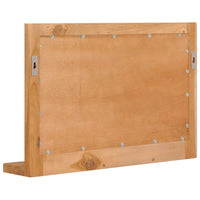 Thumbnail for Wandspiegel mit Regal 60×12×40 cm Teak Massivholz