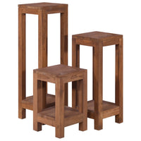 Thumbnail for Pflanzenständer 3-tlg. Teak Massivholz