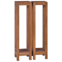 Thumbnail for Pflanzenständer 2-tlg. 25x25x100 cm Teak Massivholz