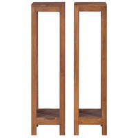 Thumbnail for Pflanzenständer 2-tlg. 25x25x100 cm Teak Massivholz