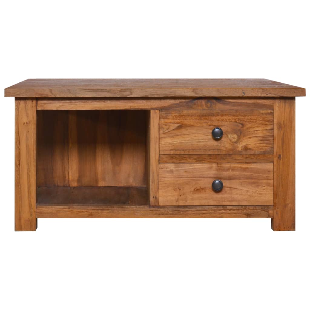 Couchtisch 68x68x33 cm Teak Massivholz