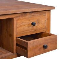Thumbnail for Couchtisch 68x68x33 cm Teak Massivholz