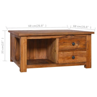 Thumbnail for Couchtisch 68x68x33 cm Teak Massivholz