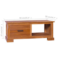 Thumbnail for TV-Schrank 90x50x37 cm Massivholz Teak