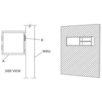 Thumbnail for Wand-TV-Schrank 90x30x30 cm Teak Massivholz