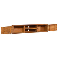 Thumbnail for Wand-TV-Schrank 135x30x30 cm Teak Massivholz