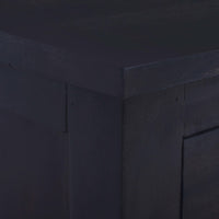 Thumbnail for TV-Schrank Hellschwarzer Kaffee 100x30x45cm Massivholz Mahagoni