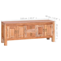 Thumbnail for TV-Schrank 110x30x45 cm Massivholz Mahagoni