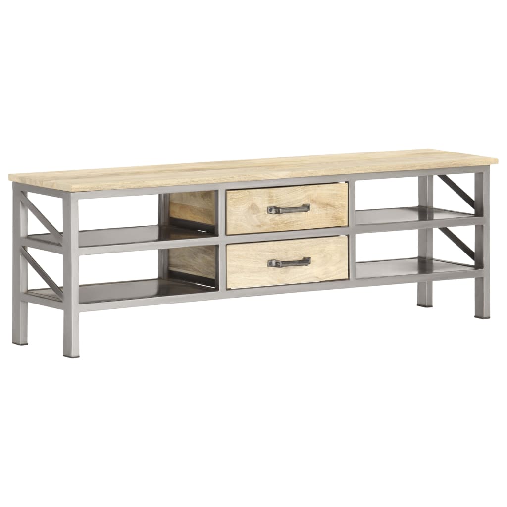 TV-Schrank 120 x 30 x 40 cm Massivholz Mango